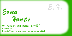 erno honti business card